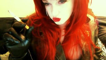 smoking goth redhead voyeur bbw web cam