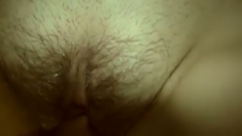 horny hairy pussy wife close up