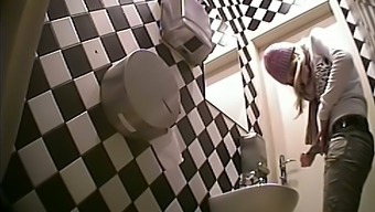 white voyeur pissing toilet