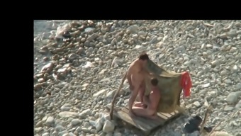 nude naked masturbation high definition voyeur outdoor public beach