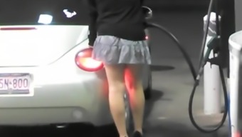 legs high definition heels voyeur upskirt car