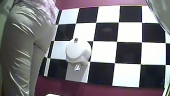 white milf voyeur pissing toilet blonde
