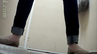white jeans hidden cam hidden cam voyeur teen (18+) pissing toilet public