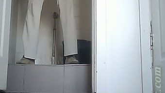 white lady hidden cam hidden dress cam mature office voyeur pissing toilet public business woman