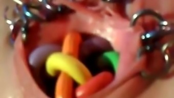 vagina insertion deep piercing pussy bdsm bizarre deepthroat extreme