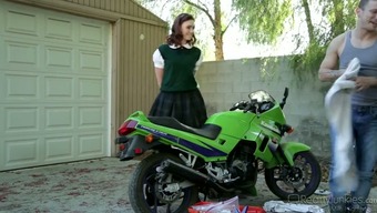 student skirt oral seduced fucking hardcore dorm biker teen (18+) pornstar blowjob deepthroat brutal coed college cute