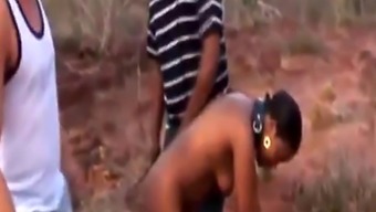 slut sex toy nipples interracial rough outdoor african ebony