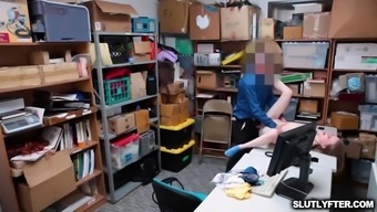 pounding office police teen (18+) pussy