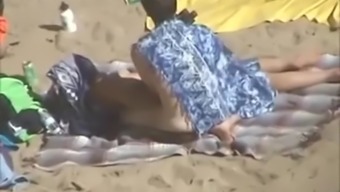 sex toy first time caught voyeur public beach couple