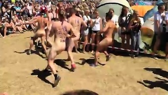 nude naked european orgy outdoor public blonde brunette danish