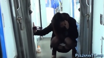 train pee foot fetish high definition hidden cam voyeur pissing public fetish asian