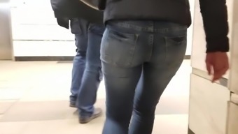 tight jeans butt voyeur big ass ass