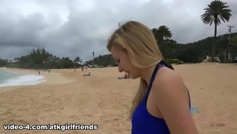 exotic pornstar reality beach blonde coed college