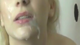 oral gloryhole german face fucked face blonde blowjob facial