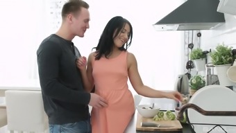 longhair kitchen fucking amazing brown russian beautiful brunette couple