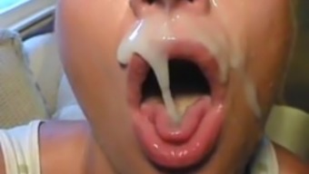mouth cum in mouth cum face fucked face swallow cum swallowing amateur cumshot facial