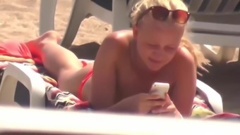 topless high definition teen (18+) public beach blonde