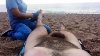 lucky lady massage foot fetish mature outdoor beach fetish amateur