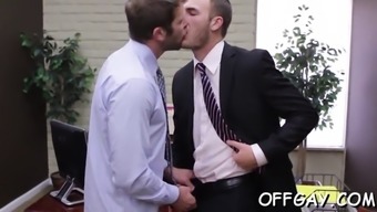 oral gay 3some office threesome anal blowjob dutch