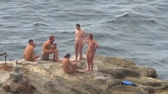 nude naked voyeur outdoor public beach
