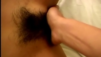 penis finger hairy cock japanese pussy asian close up couple