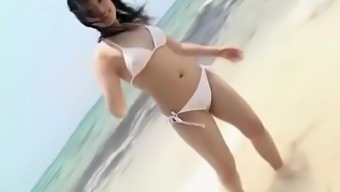 model japanese outdoor beach solo