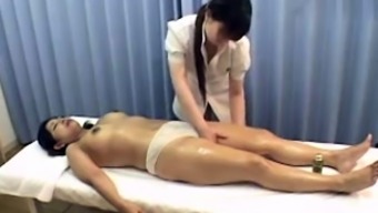 topless oil milf massage japanese lesbian amateur