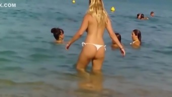 topless hairy voyeur outdoor teen (18+) beach