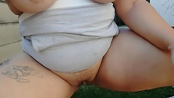slut chubby outdoor pissing pussy whore shaved solo cunt dirty
