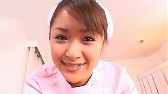 nurse japanese pov uniform blowjob close up couple
