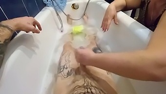 stepmom penis jerking milf masturbation handjob cock mature shower bbw russian big cock bathroom cfnm cumshot