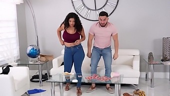 longhair oral latina kitchen natural jeans fucking hardcore chubby brown big natural tits big tits blowjob brunette couple doggystyle