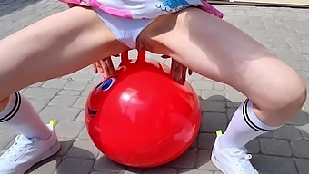 penetration sex toy ride homemade gym outdoor toy public anal solo double amateur
